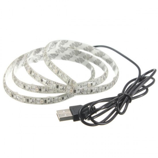 100CM 60 SMD 3528 USB LED Strip RGB Light WaterProof IP65 5V 100CM 60 SMD 3528 USB LED Strip RGB Light WaterProof IP65 5V