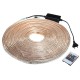 10/15M SMD5050 LED RGB Flexible Rope Outdoor Waterproof Strip Light + Plug + Remote Control AC220V