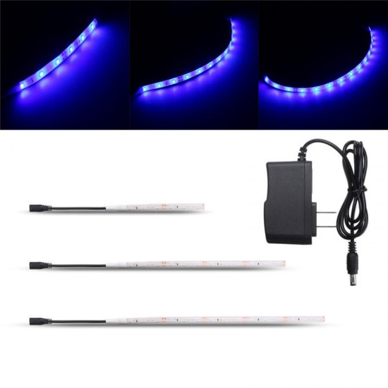 10CM 20CM 25CM SMD3528 1.2W LED Blue Strip Tape Aquarium Fish Tank Light+Power Supply DC12V 10CM 20CM 25CM SMD3528 1.2W LED Blue Strip Tape Aquarium Fish Tank Light+Power Supply DC12V