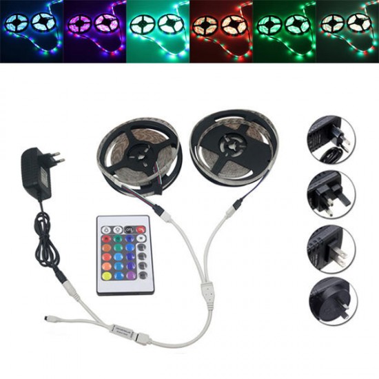 10M SMD 3528 Waterproof RGB 600 LED Strip Light + Controller + Cable Connector + Adapter DC12V 10M SMD 3528 Waterproof RGB 600 LED Strip Light + Controller + Cable Connector + Adapter DC12V