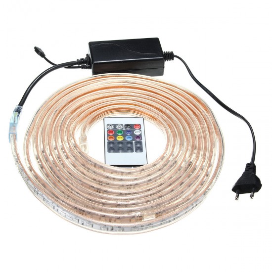 1/2/3/5M SMD5050 LED RGB Flexible Rope Outdoor Waterproof Strip Light + Plug + Remote Control AC220V 1/2/3/5M SMD5050 LED RGB Flexible Rope Outdoor Waterproof Strip Light + Plug + Remote Control AC220V