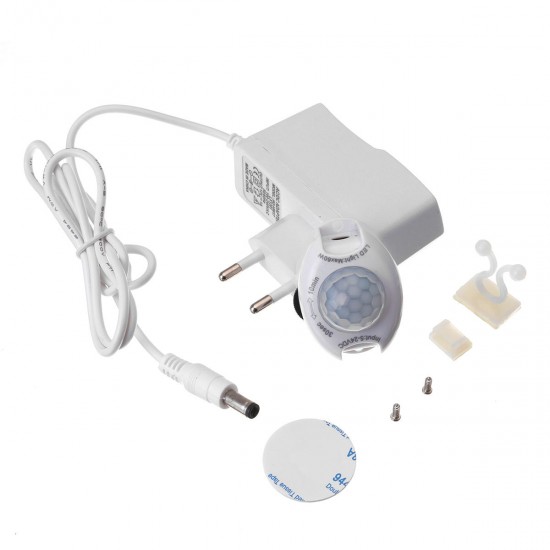 1.5M 3M Motion Activated Sensor Flexible LED Strip Light Bed Night Lamp with Switch EU Plug DC12V 1.5M 3M Motion Activated Sensor Flexible LED Strip Light Bed Night Lamp with Switch EU Plug DC12V