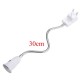 10/20/30/40/50cm E27 PBT LED Bulb Lamp Holder Flexible Extension Adapter Converter