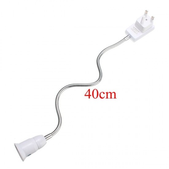 10/20/30/40/50cm E27 PBT LED Bulb Lamp Holder Flexible Extension Adapter Converter