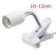 10/20/30/40cm EU Plug E27 Flexible Clip on Switch LED Light Lamp Bulb Holder Socket Converter