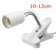 10/20/30/40cm EU Plug E27 Flexible Clip on Switch LED Light Lamp Bulb Holder Socket Converter