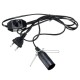 2M E14 Black Light Bulb Electric Power Cord Holder Adapter Socket for Himalayan Salt Lamp