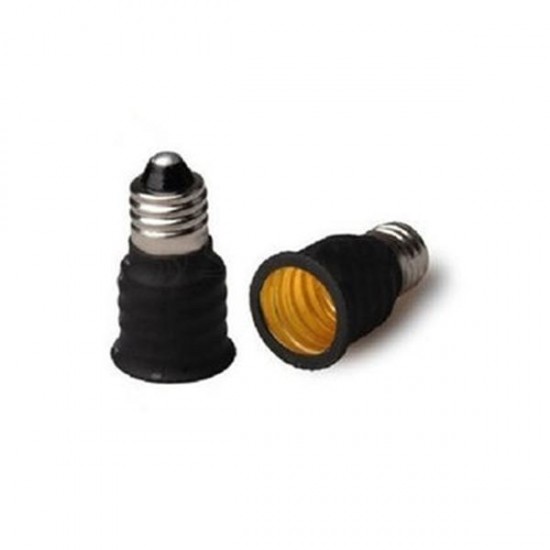 E12 to E14 US Base Socket LED Bulbs Adapter Converter