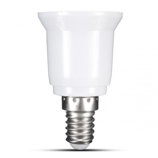 E14 to E27 Fireproof Material Lamp Holder Converter Socket Base Light Bulb Adapter Conversion