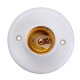E27 Screw Base Round Plastic Light Bulb Lamp Socket Holder Adapter