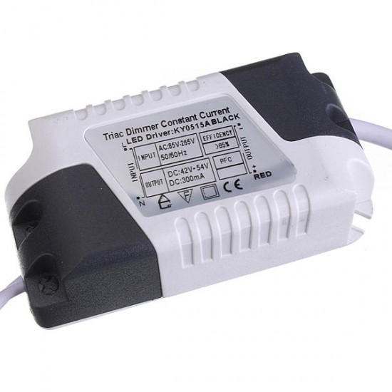 15W LED Dimmable Driver Transformer Power Supply For Bulbs AC85-265V