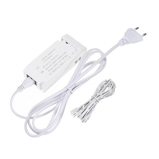 AC100-240V to DC12V 1.5A 18W LED Driver with EU Plug 2 PIN Cable Wire Connector for Strip Light
