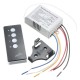 220V Wireless ON/OFF 3 Way Lamp Light Remote Control Switch Receiver Transmitter