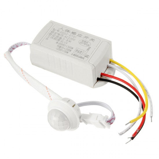 PIR Infrared Body Sensor Intelligent Light Motion Sensing Switch for LED Light AC220V