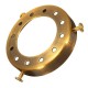 2-1/4"Solid Brass Uno Thread Shade Fitter Industrial Retro Pendant Light Holder