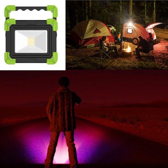 10W Portable Rechargeable Camping Lantern 3 Modes Emergency Work Light for Hiking Fishing