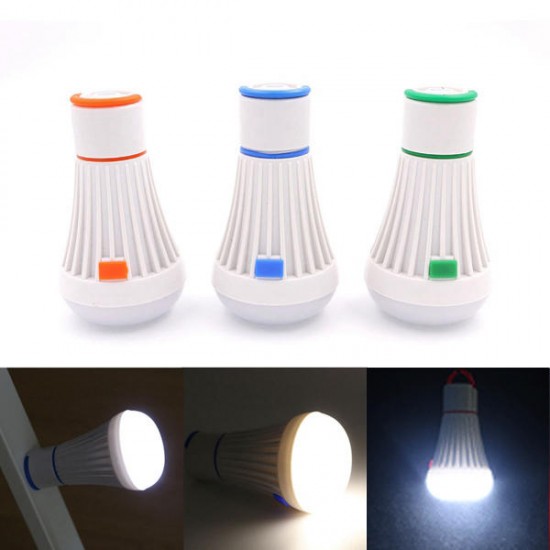 3W Portable LED Camping Bulb with Hook Magnet Battey Powered 4 Modes Outdoor Hanging Lantern