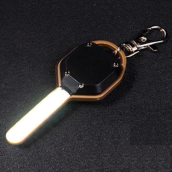 Mini COB LED Key Chain Flashlight Portable Keyring Light Torch Pocket Emergency Camping Lamp