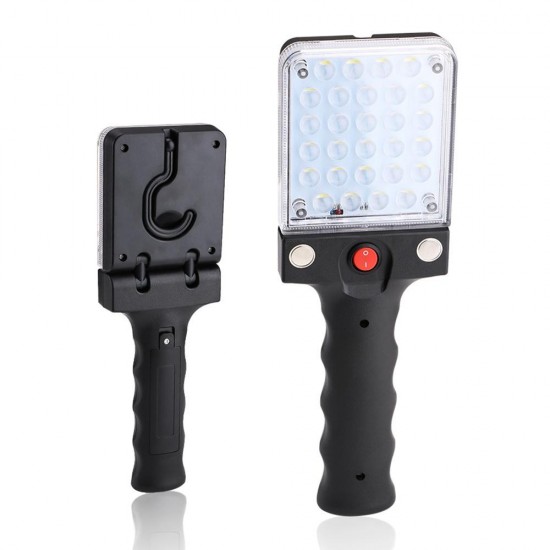 Portable 28 LED USB Rechargeable Work Inspection Light Repairing Camping Emergency Lamp Magnet Hook