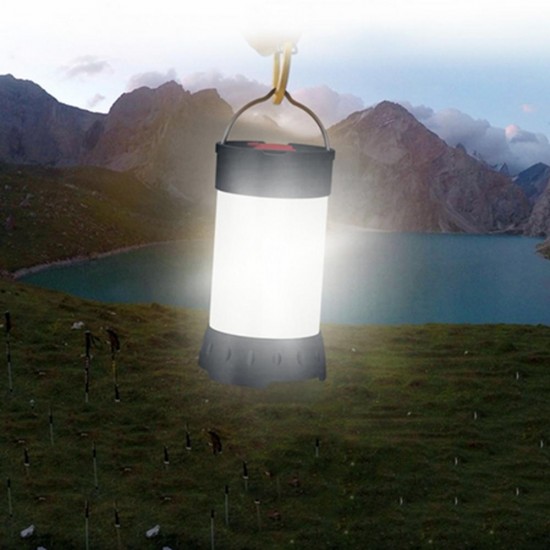 Portable USB Rechargeable Camping Tent Light Lantern Hook Magnet Waterproof 5 Modes Emergency Lamp