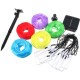 10 LED Solar Power White or Multi Coloured Chinese Lantern Garden String Lights