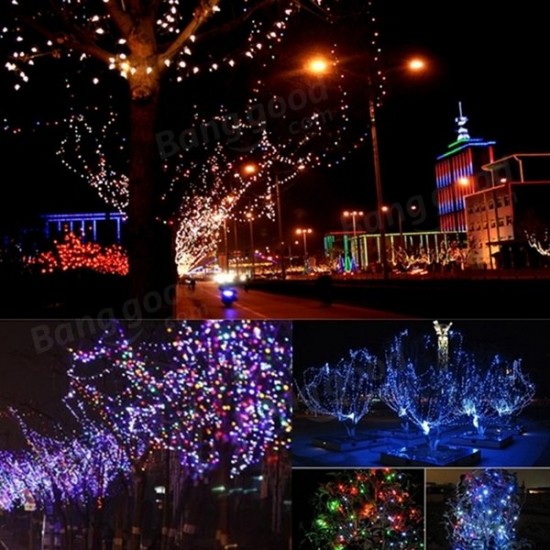 100 LED Solar Powered Fairy String Light Garden Party Decor Christmas 100 LED Solar Powered Fairy String Light Garden Party Decor Christmas