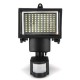 100 LED Solar Powered PIR Motion Sensor Flood Light Outdoor Garden Security Wall Lamp