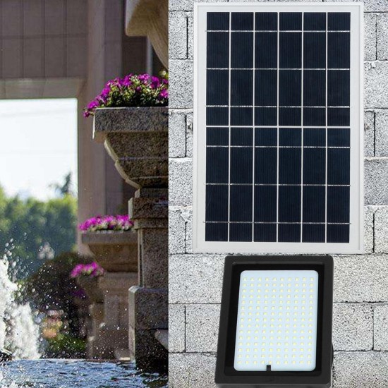 10W 150 LED Solar Powered Light Sensor Floodlight Outdoor Security Wall Lamp with Remote Control