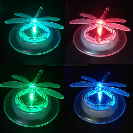 Solar Power Swimming Pool Pond Color Changing Water Floating Lamp Butteryfly Dragonfly LED Light