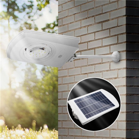 15W 27 LED Solar Powered Light Control Waterproof Wall Lamp Outdoor Garden Walkway Street Light