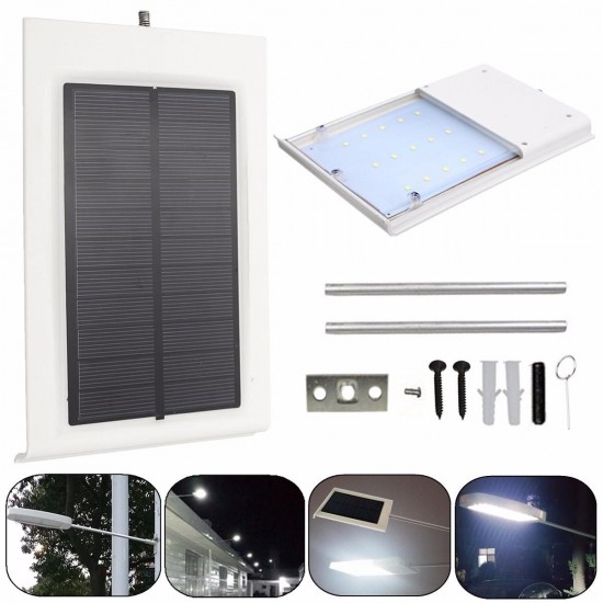 Solar Powered 15LED Outdoor Waterproof Light Control Security Wall Lamp