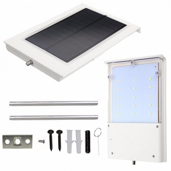 Solar Powered 15LED Outdoor Waterproof Light Control Security Wall Lamp