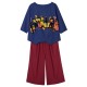 Loose Women Character Graffiti Two-piece T-shirt Palazzo Pants