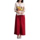 Loose Women Character Graffiti Two-piece T-shirt Palazzo Pants Loose Women Character Graffiti Two-piece T-shirt Palazzo Pants