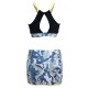 Sexy Wireless Key Hole Front Hollow Out Patchwork Skirt Sports Bra Suit Sets Sexy Wireless Key Hole Front Hollow Out Patchwork Skirt Sports Bra Suit Sets