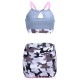 Sexy Wireless Key Hole Front Hollow Out Patchwork Skirt Sports Bra Suit Sets Sexy Wireless Key Hole Front Hollow Out Patchwork Skirt Sports Bra Suit Sets