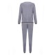 Sport Casual V Neck Stripe Patchwork Tracksuit