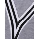 Sport Casual V Neck Stripe Patchwork Tracksuit Sport Casual V Neck Stripe Patchwork Tracksuit