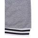 Sport Casual V Neck Stripe Patchwork Tracksuit