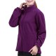 Women Brief Zipper Turtleneck Long Sleeve Fleece Thermal Outdoor Coat Women Brief Zipper Turtleneck Long Sleeve Fleece Thermal Outdoor Coat