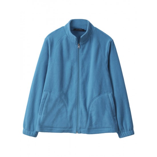 Women Brief Zipper Turtleneck Long Sleeve Fleece Thermal Outdoor Coat Women Brief Zipper Turtleneck Long Sleeve Fleece Thermal Outdoor Coat