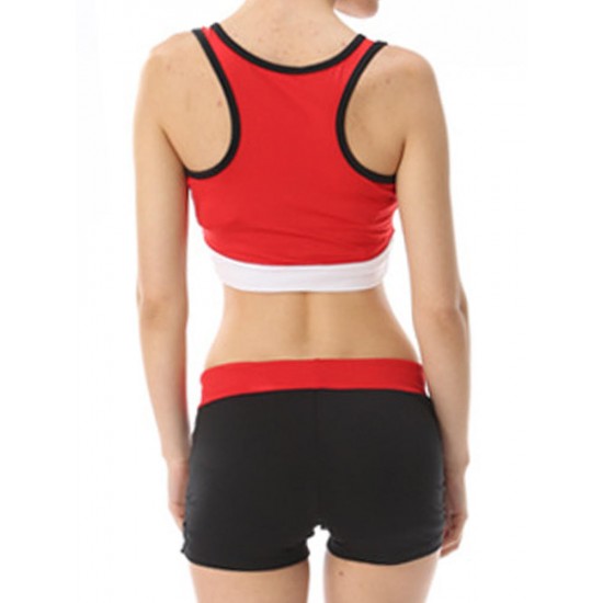 Women Comfortable Shockproof Outfits Wireless Fitness Running Elastic Sports Yoga Bra Set