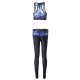 Women Starry Sky 3D Printed Yoga Gym Two Pieces Set Tracksuit