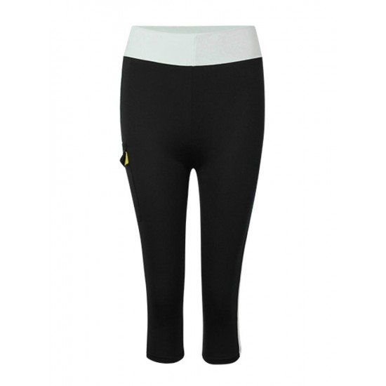 Elastic Side Pocket Yoga Running Work Out Cropped Leggings Elastic Side Pocket Yoga Running Work Out Cropped Leggings