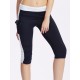 Elastic Side Pocket Yoga Running Work Out Cropped Leggings