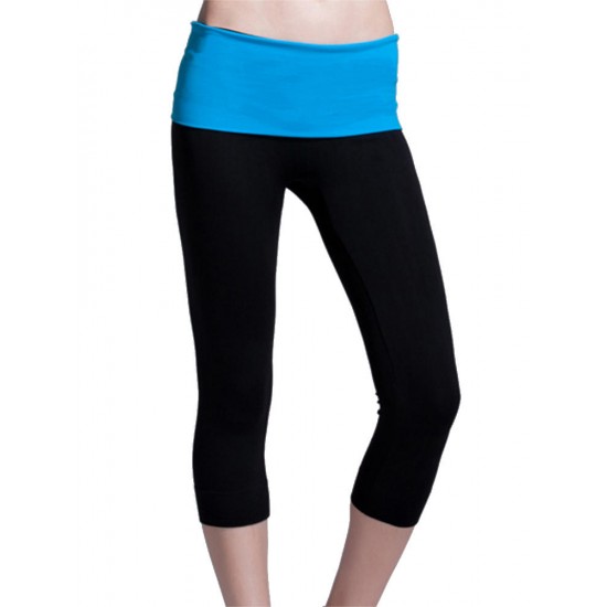 Fashion Modal Elastic Slimming Yoga Running Fitness Cropped Trousers