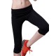 Fashion Modal Elastic Slimming Yoga Running Fitness Cropped Trousers