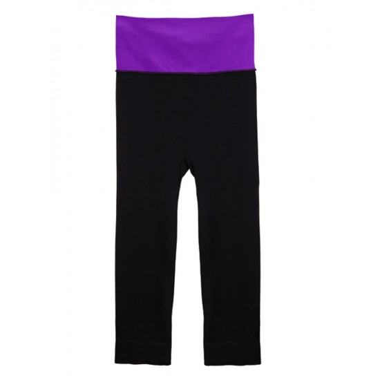 Fashion Modal Elastic Slimming Yoga Running Fitness Cropped Trousers