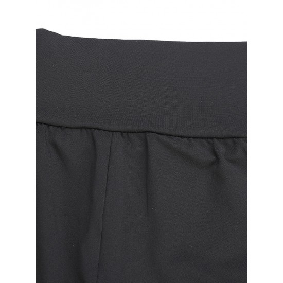 Sports Casual Women Mesh Patchwork High Waist Cropped Leggings Sports Casual Women Mesh Patchwork High Waist Cropped Leggings