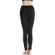 Woman Comfy High Elastic Sports Leggings Mid Waist Breathable Fitness Yoga Ninth Pants